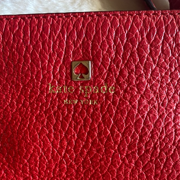 Kate Spade Red Leather Shoulder Bag - Picture 2 of 10